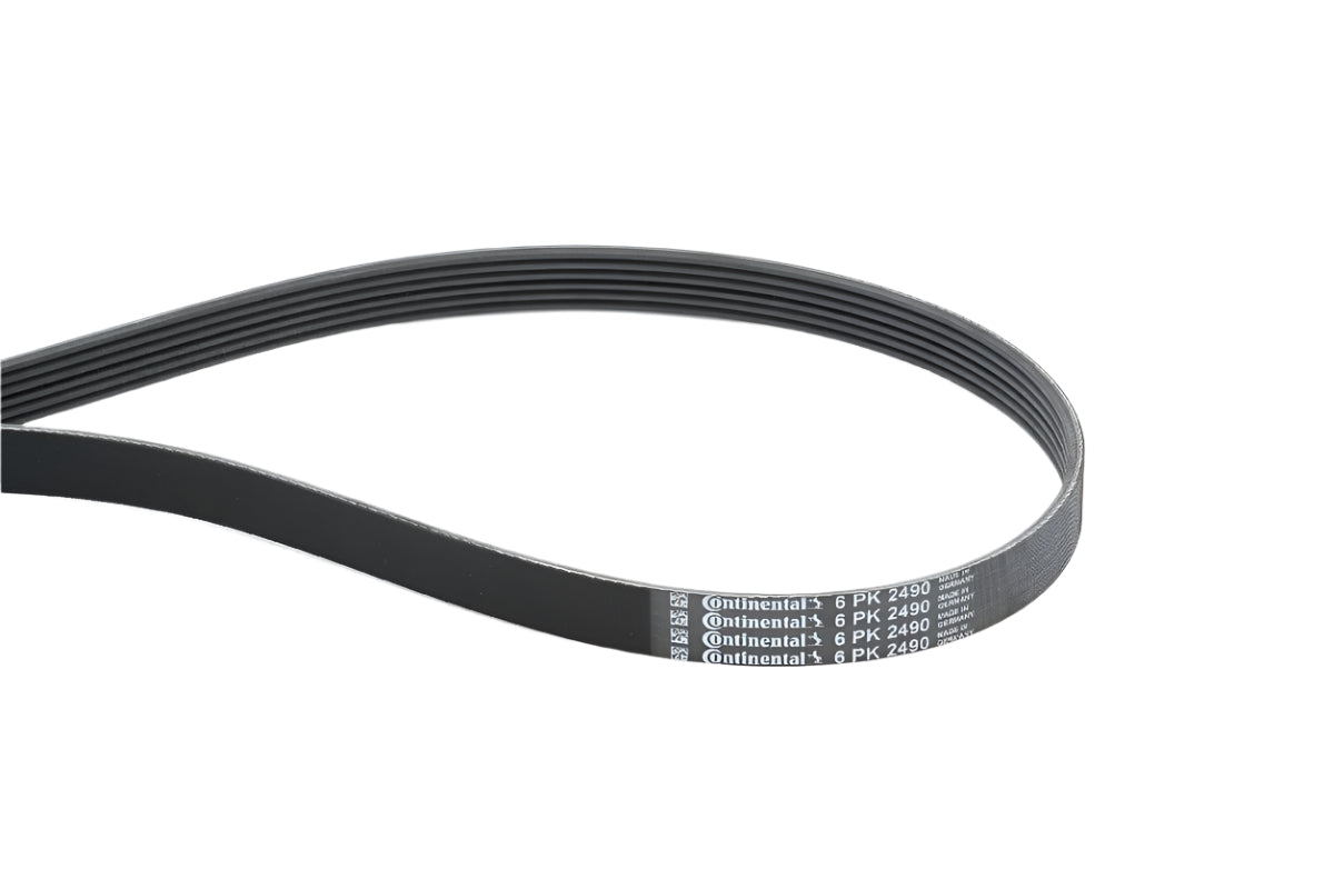 Multi RIB Belt 6PK2490 06E903137R Compatible With AUDI A8 D3 (4E2, 4E8) | A8 / S8 | A8L , Q7 (4LB) (CONTINENTAL)