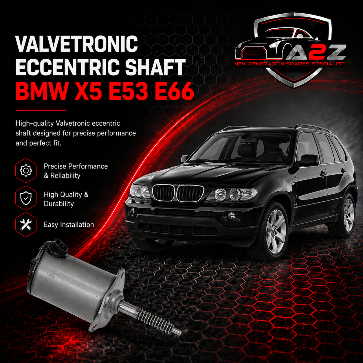 Valvetronic Eccentric Shaft 11377506788 Compatible With BMW X5 E53 E66