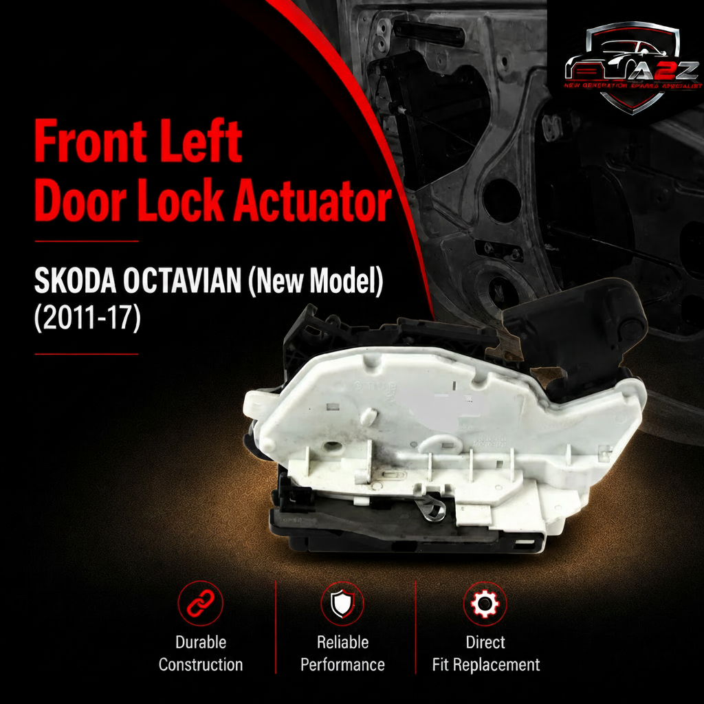 Front Left Door Lock Actuator 5E2837015A Compatible With SKODA O CTAVIAN (New Model) (2011-17)