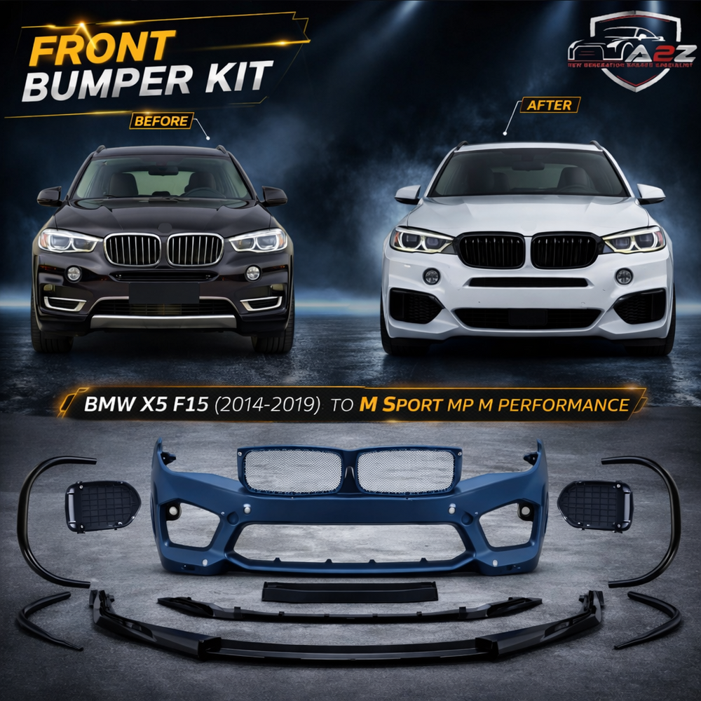 Front Bumper Body Kit Compatible with BMW BMW X5 F15 (2014-2019) To M Sport Mp M Performance M Sport Mt Upgrade | (Shipping Cost Not Included In Price)