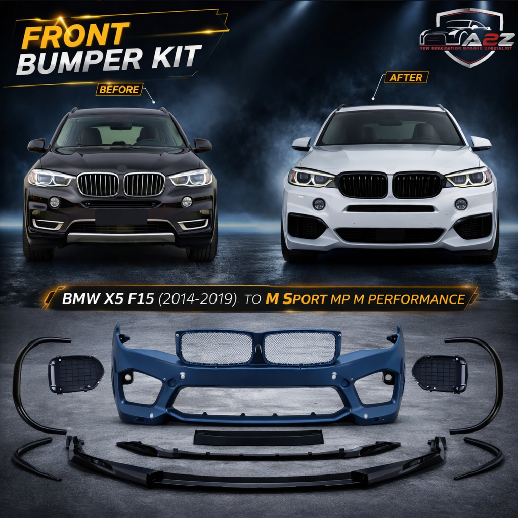 Front Bumper Body Kit Compatible with BMW BMW X5 F15 (2014-2019) To M Sport Mp M Performance M Sport Mt Upgrade | (Shipping Cost Not Included In Price)