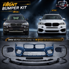 Front Bumper Body Kit Compatible with BMW BMW X5 F15 (2014-2019) To M Sport Mp M Performance M Sport Mt Upgrade | (Shipping Cost Not Included In Price)