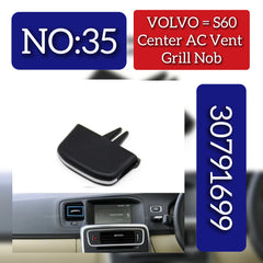 Center Air Conditioner Back Ac Vent Grille Outlet Tab Clip Slider Repair Kit 30791699  Compatible With VOLVO S60