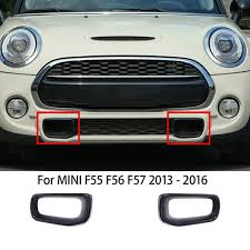 BLACK Front Bumper Air Duct Brake Cover Left 51117337809 51117337811 & Right 51117337810 51117337812  Compatible With MINI COOPER F55 / F56 Tag-FC-701
