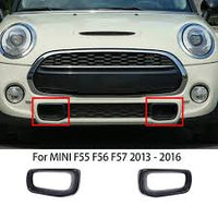 BLACK Front Bumper Air Duct Brake Cover Left 51117337809 51117337811 & Right 51117337810 51117337812  Compatible With MINI COOPER F55 / F56 Tag-FC-701