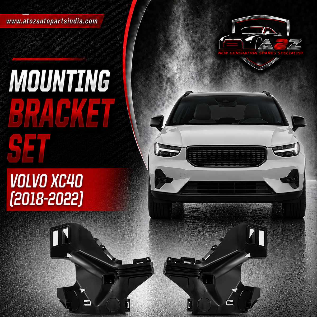 Mounting Bracket, Bumper Left 31449362 Right 31449363 Compatible With VOLVO XC40 [2018-2022]