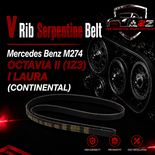 V-ribbed Serpentine Belt 0029930896 Compatible With Mercedes Benz M274