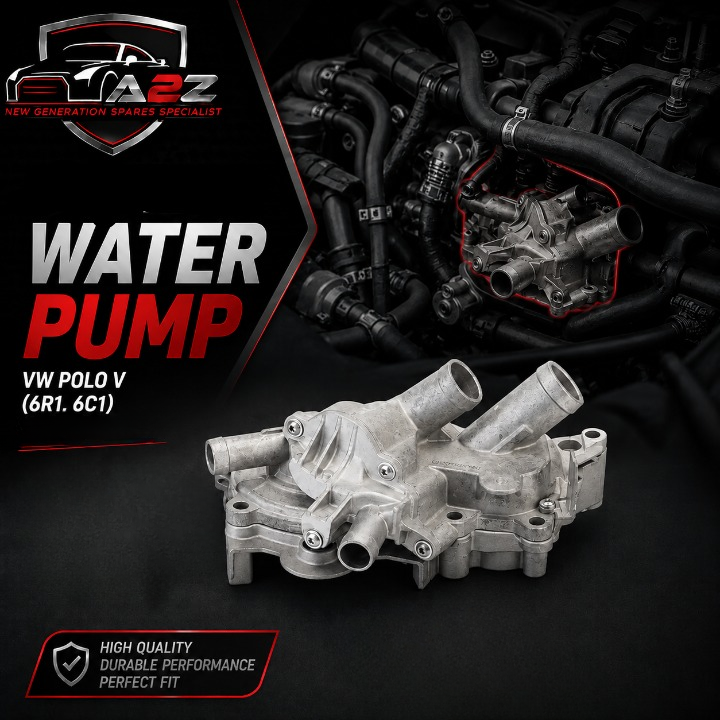 Water Pump WP6138 04C121004J Compatible With VW POLO V (6R1, 6C1) (CONTINENTAL)