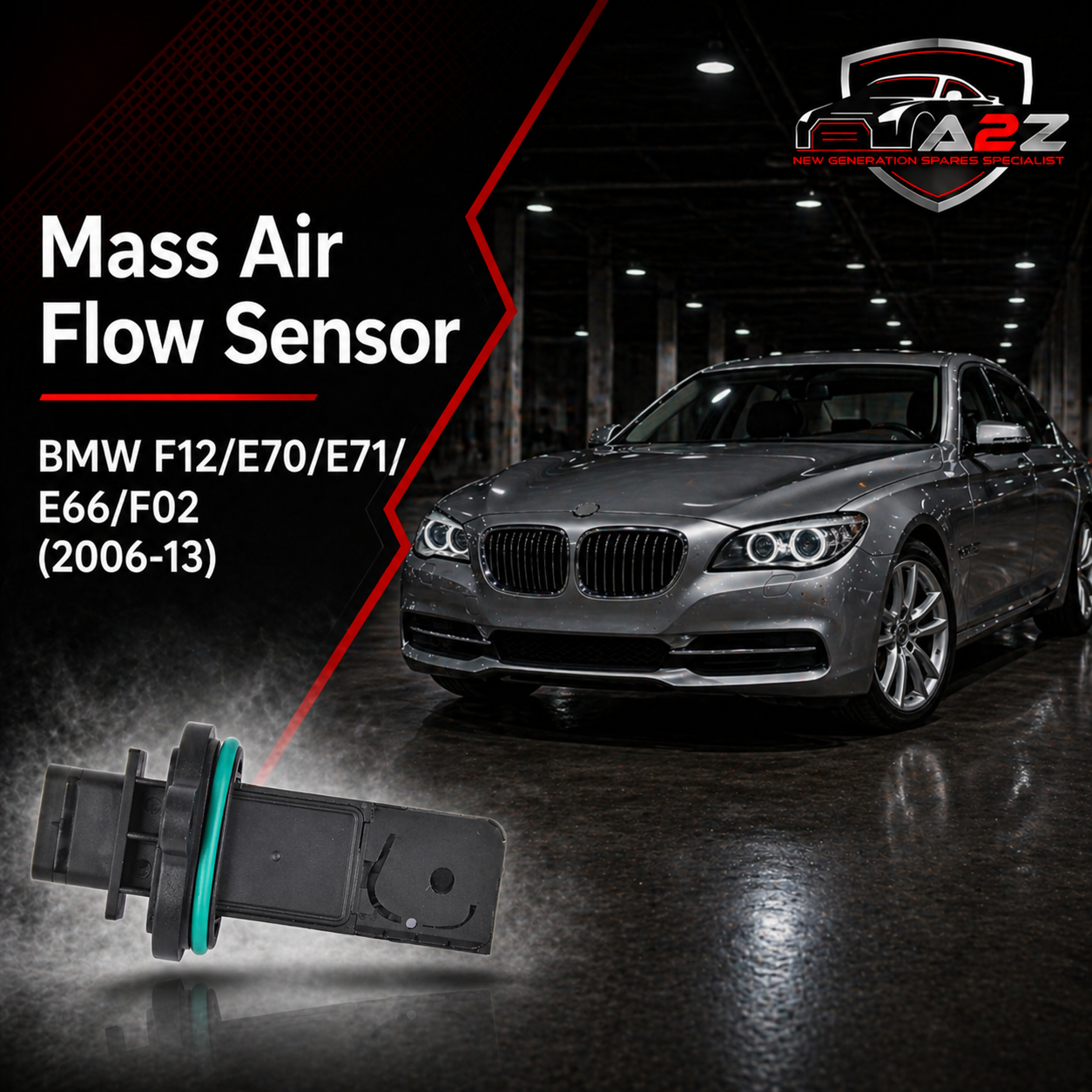 Mass Air Flow Sensor 13627537488 13627566990 Compatible With BMW BMW F12/E70/E71/E66/F02