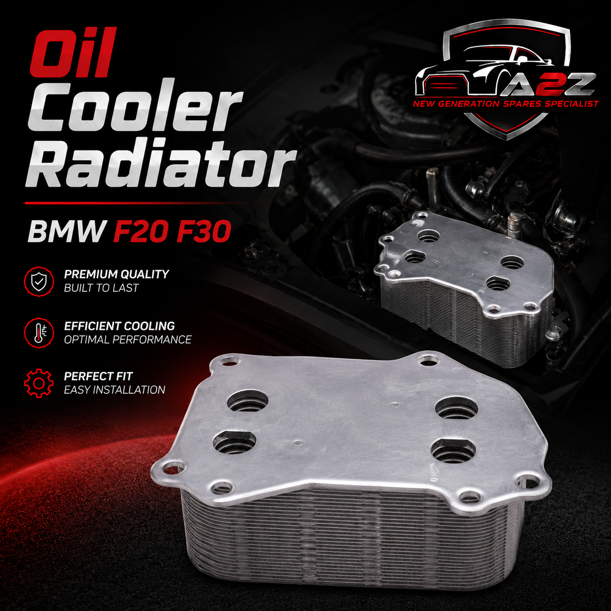 Oil Cooler Radiator 11427625489 Compatible With BMW F20 F30