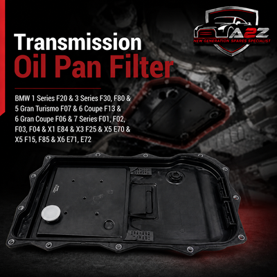 Transmission Oil Pan Filter 24117613253 24118612901 Compatible With BMW 1 Series F20 & 3 Series F30, F80 &  5 Gran Turismo F07 & 6 Coupe F13 & 6 Gran Coupe F06 & 7 Series F01, F02, F03, F04 & X1 E84 & X3 F25 & X5 E70 & X5 F15, F85 & X6 E71, E72 Tag-OP-06