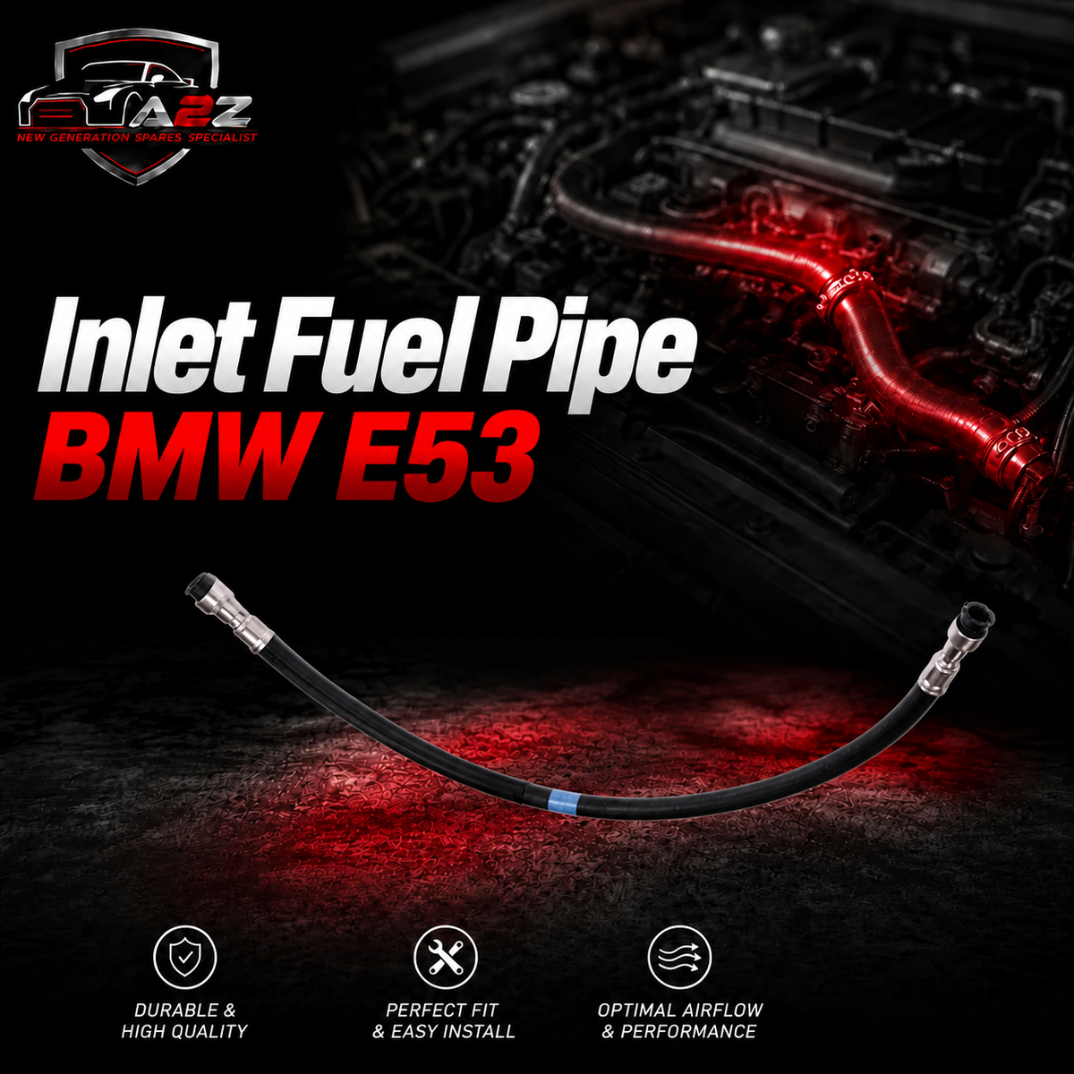 Inlet Fuel Pipe 13537548988 Compatible With BMW E53