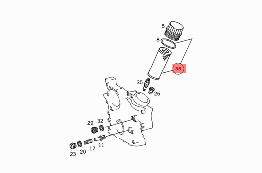 Oil Filter E142H D21 & 1041800109 & OX133D Compatible With MERCEDES-BENZ C-CLASS (W203) E-CLASS (W124) SLK (R170) Tag.294