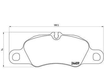 Front  Brake Pad 98135193000  2445901 P65018N P65018 Compatible With PORSCHE 911 Convertible (997)