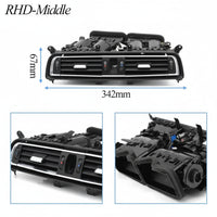 BMW 7 Series F01 F02 F03 F04 Black AC Vent Grille Set 64229115860 64229115862 64229115861