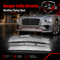 Bumper Grille ( Chrome ) Left 4W0807647E & Right 4W0807648J Compatible With Bentley Flying Spur