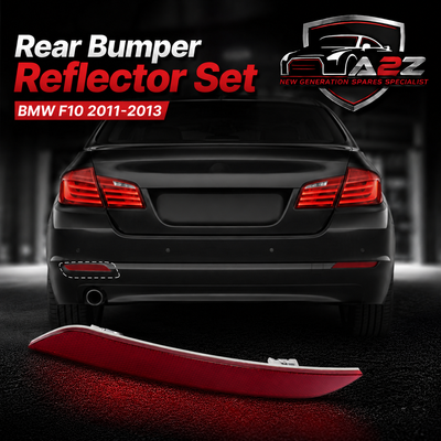 Rear Bumper Reflector Compatible With BMW 5 Series F10 2011-2013 Rear Bumper Reflector Left 63147203237 & Right 63147203238 Tag-RB-63