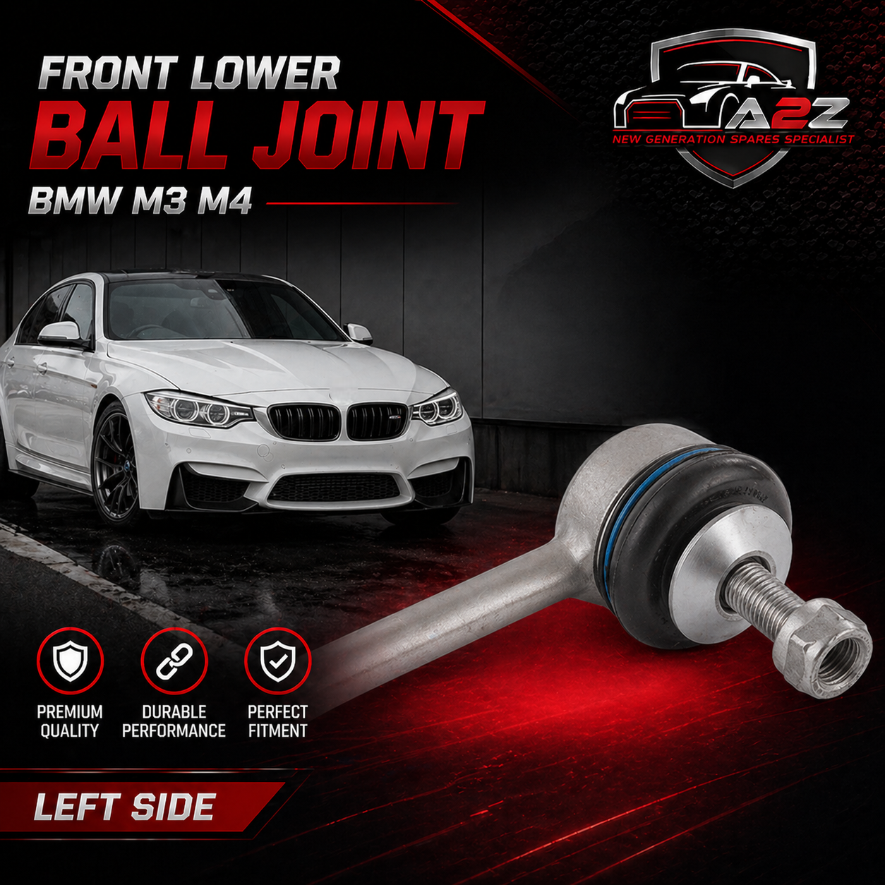 Front Balance Rod Ball Head Left & Right 31302284643 31302284644 Compatible With BMW M3 M4