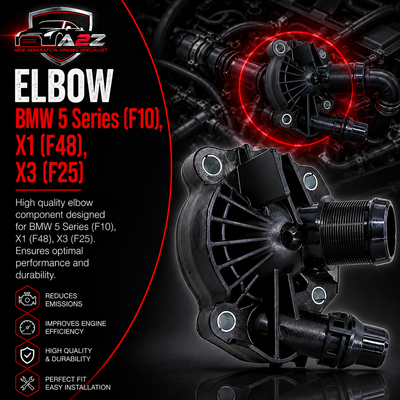 Elbow 11518577894 11518577896 11518577894+ 11518577896+ Compatible With BMW 5 Series (F10), X1 (F48), X3 (F25) Tag No.106
