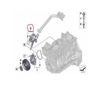 Engine Coolant Thermostat Housing Assembly 11537600584 Compatible WithBMW 3 Series F30 Tag-E-79