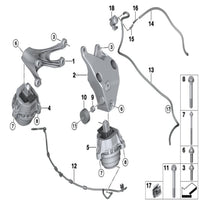 Engine Mounting Left 22116860478 Right 22116860477 Compatible With BMW X1 E84