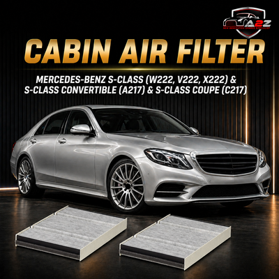 Cabin Air Filter E3939LC & 2228300318 2228300418 A2228300318  & LAK1377 Compatible With MERCEDES-BENZ S-CLASS (W222, V222, X222) & S-CLASS Convertible (A217) & S-CLASS Coupe (C217) . Tag 183.