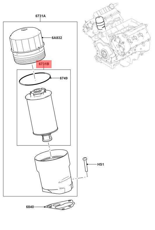 Oil Filter LR011279 & OX774D & E863HD360 Compatible With Land Rover Discovery - L462 & Land Rover Range Rover Vogue - L322 Tag.334