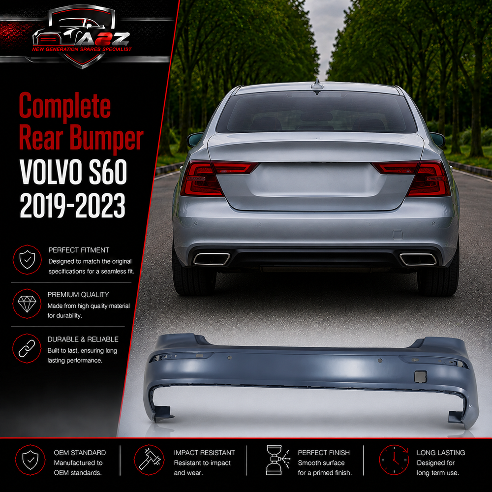 Complete Rear Bumper 39793901 Compatible With VOLVO S60 2019-2023 Tag No.405