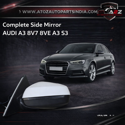 Mirror Assembly Electric Folding/Turn Signal Complete Door wing Mirror Left & Right (8 Pin) Compatible With AUDI  A3 Convertible (8V7  8VE) | A3 / S3  Tag-SMA-169
