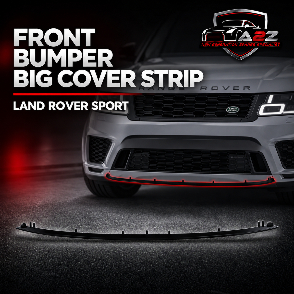 Front Bumper Big Cover Strip LR169911 Compatible With LAND ROVER SPORT