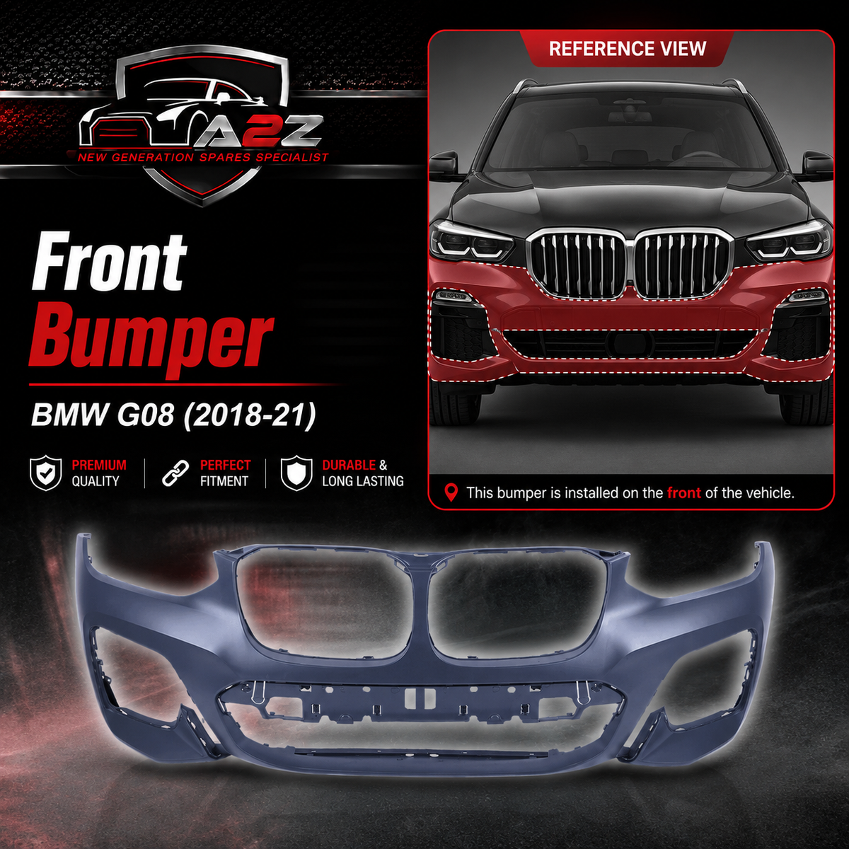 Front Bumper 51118091994 Compatible With BMW G08 (2018-21)