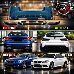 A To Z Compatible With Bmw 3 Series G20 (2019-2023) Rear Bumper Upgrade Convert To M Sport M3 Body Kit Bumper G20/28-030 Gc CC-9174 (Shipping Cost Not Included In Price)