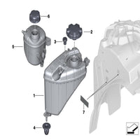 Coolant Bottle 17139846642 17138610656 17138742975 17139487210 17139884859 For BMW 5 Series  G30, F90 Tag-B-46