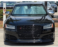 RS8 Full Black Honeycomb Show Grill Compatible With Audi A8 D4(2015-18) Tag No.112