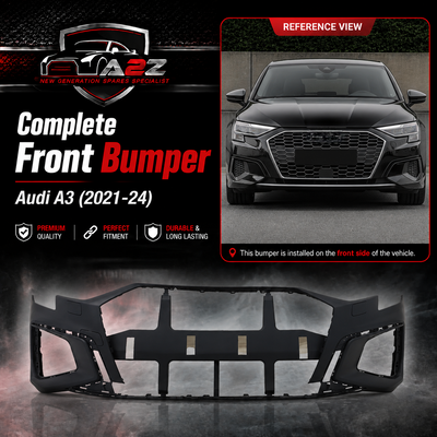 Complete Front Bumper 8Y0807065B Compatible With Audi A3 (2021-24) Tag No.5