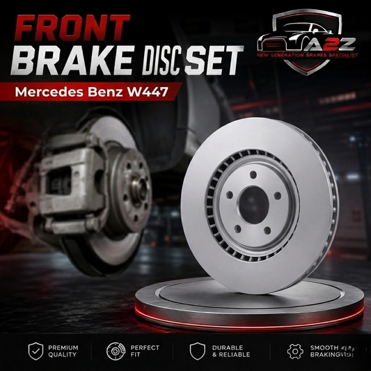 Front Brake Disc Set 4474210012 Compatible With Mercedes Benz W447