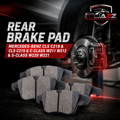 Rear Brake Pad A0034205120 2333403 P050052 Compatible With MERCEDES-BENZ CLS C218 & CLS C219 & E-CLASS W211 W212 & S-CLASS W220 W221
