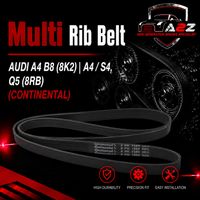 Multi RIB Belt 6PK1580 03L903137A Compatible With AUDI A4 B8 (8K2) | A4 / S4, Q5 (8RB) (CONTINENTAL)