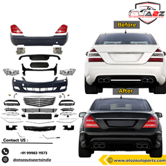 Complete Convertion Body Kit Compatible With Mercedes Benz S Class W221 (2006-2009) Upgrade  To Mercedes Benz S Class W221 LCI AMG  (Shipping Cost Not Included In Price)