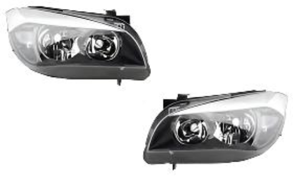 Headlight Headlamp Left 63117290233 & Right 63117290234 Compatible With BMW E84 X1 LCI (2013-2015)