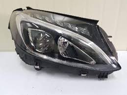 Headlight Headlamp  Left A2059067303 & Right A2059067403 (Single Lens) (Without Blaster) Compatible With  MERCEDES-BENZ C-CLASS (W205) & C-CLASS Convertible (A205) 2015-2018