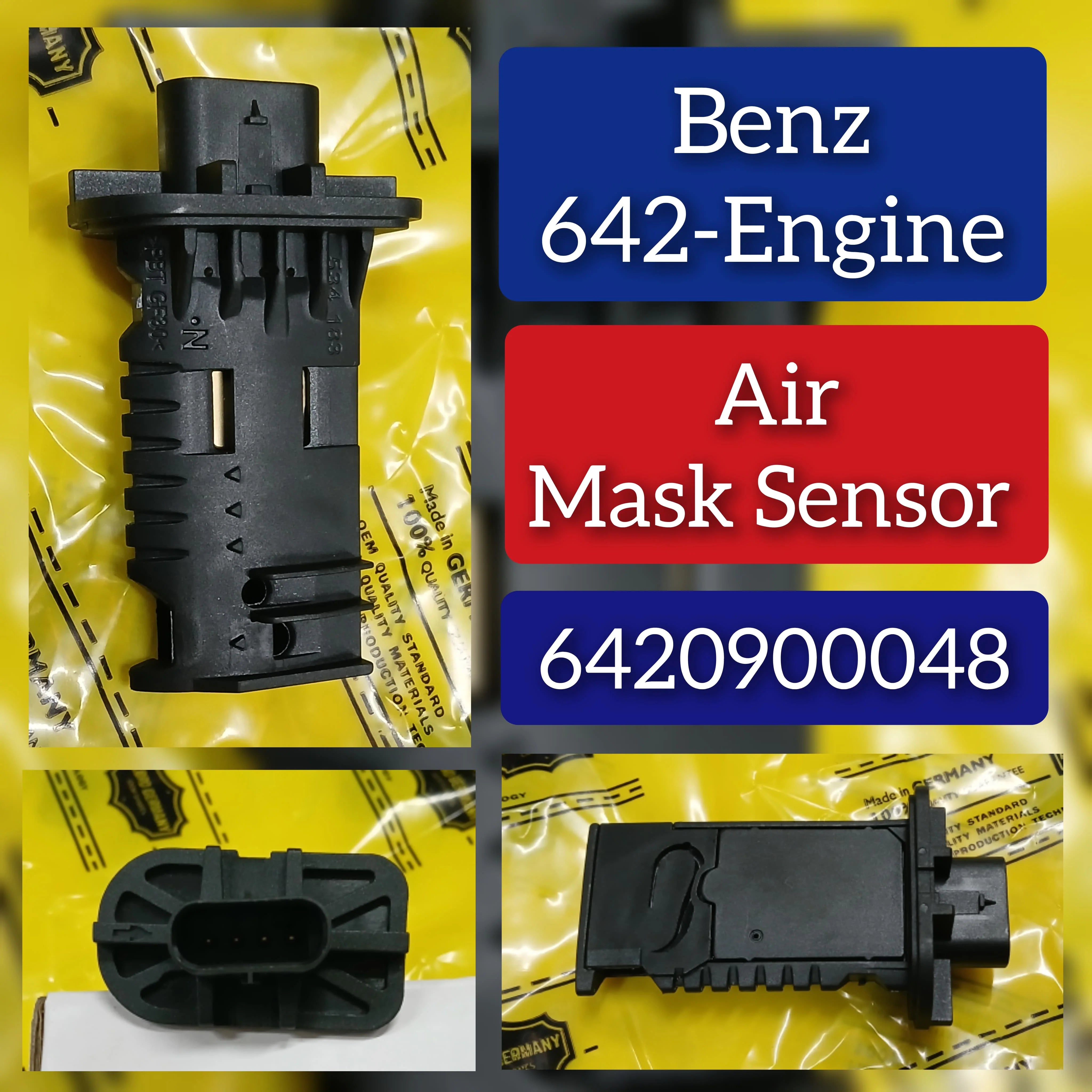 Air Flow Masse Meter Sensor 6420900048/642 090 00 48/A 642 090 00 48/A6420900048 Compatible With MERCEDES-BENZ E-CLASS (W212) & E-CLASS (W213) & GL-CLASS (X166) & GLE (W166)