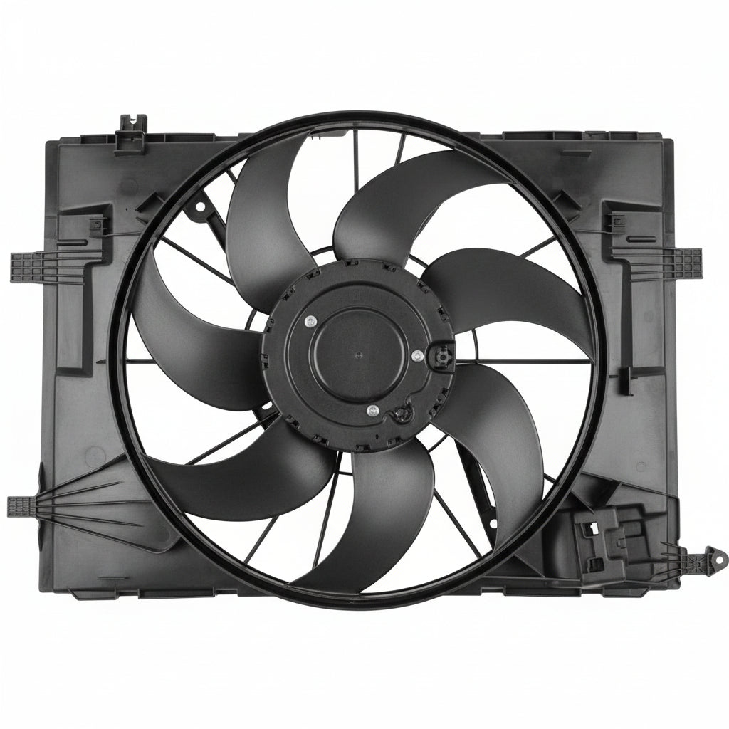 Engine Radiator Cooling Fan Assembly A0999061100 0999061100 A0999061800 0999061800 Compatible With MERCEDES-BENZ C-CLASS (W205) & C-CLASS Convertible (A205) & E-CLASS (W213) & GLC (X253)