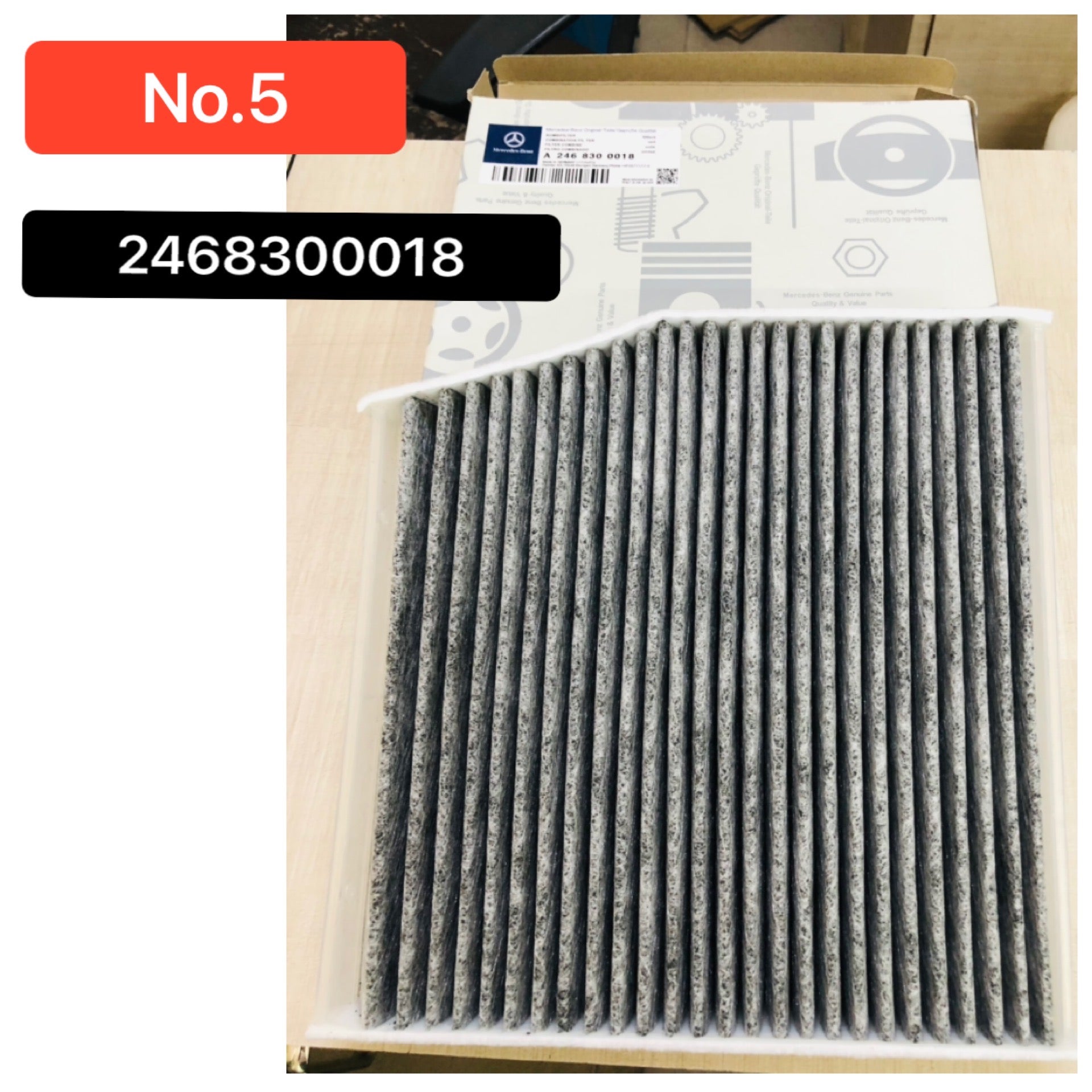 Mercedes Cabin Air Filter E2993LB & A2468300018 & LAO879 Compatible With  MERCEDES-BENZ A-CLASS (W176) B-CLASS Sports Tourer (W246, W242) CLA Coupe (C117) Tag 5