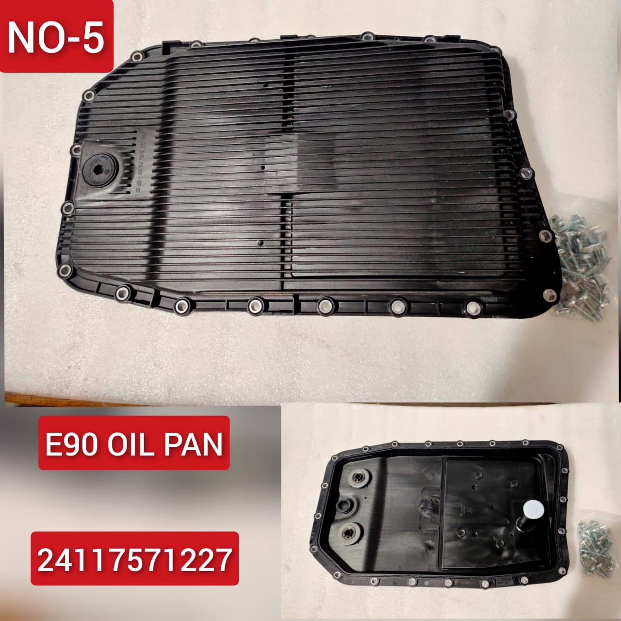 Oil Sump Pan 24152333903 24110403404 24117519359 24117522923 24117571227 Compatible With BMW 3 Convertible E93 & 5 Series E60 & 6 Series E63 E64 & 7 Series E65, E66, E67 & 7 Series F01, F02, F03, F04 & X5 E70 & X6 E71, E72 Tag-OP-05
