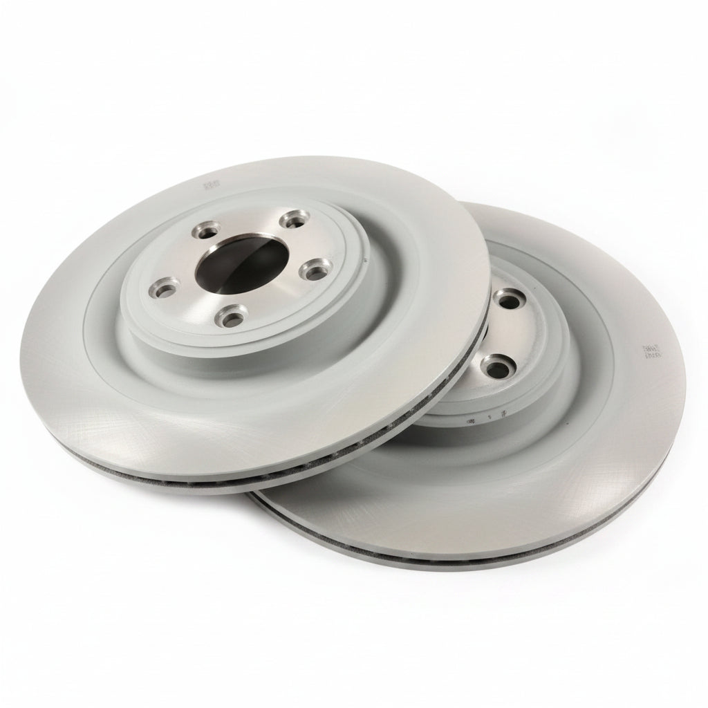 Rear Brake Disc Set C2C25339 C2D26352 C2D61075 Compatible With JAGUAR XF I (X250) & XJL (X351) (ALBRO)