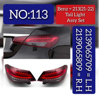 Tail Light Rear Lamp Compatible With MERCEDES BENZ E-CLASS W213 (2021-2022) Tail Light Rear Lamp Left 2139065709 A2139065709& Right 2139065809 A2139065809