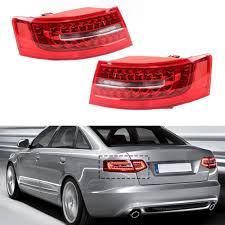 Tail Light Rear Lamp Compatible With AUDI A6 C6 (4F2) | A6 / S6 (2009-2011) Tail Light Rear Lamp Left 4F5945095J & Right 4F5945096J