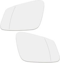 Side Rearview Wing Side Mirror Glass Left 51167251583 & Right 51167251584 Compatible With BMW 5 Series F10 & 5 Gran Turismo (F07) (2010-2013)