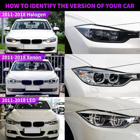 Complete Headlight Assy Set (Upgrade To Lasor Type) Plug And Play No Need To Change Bumper Compatible With BMW F30 (2011-18) Tag No.2